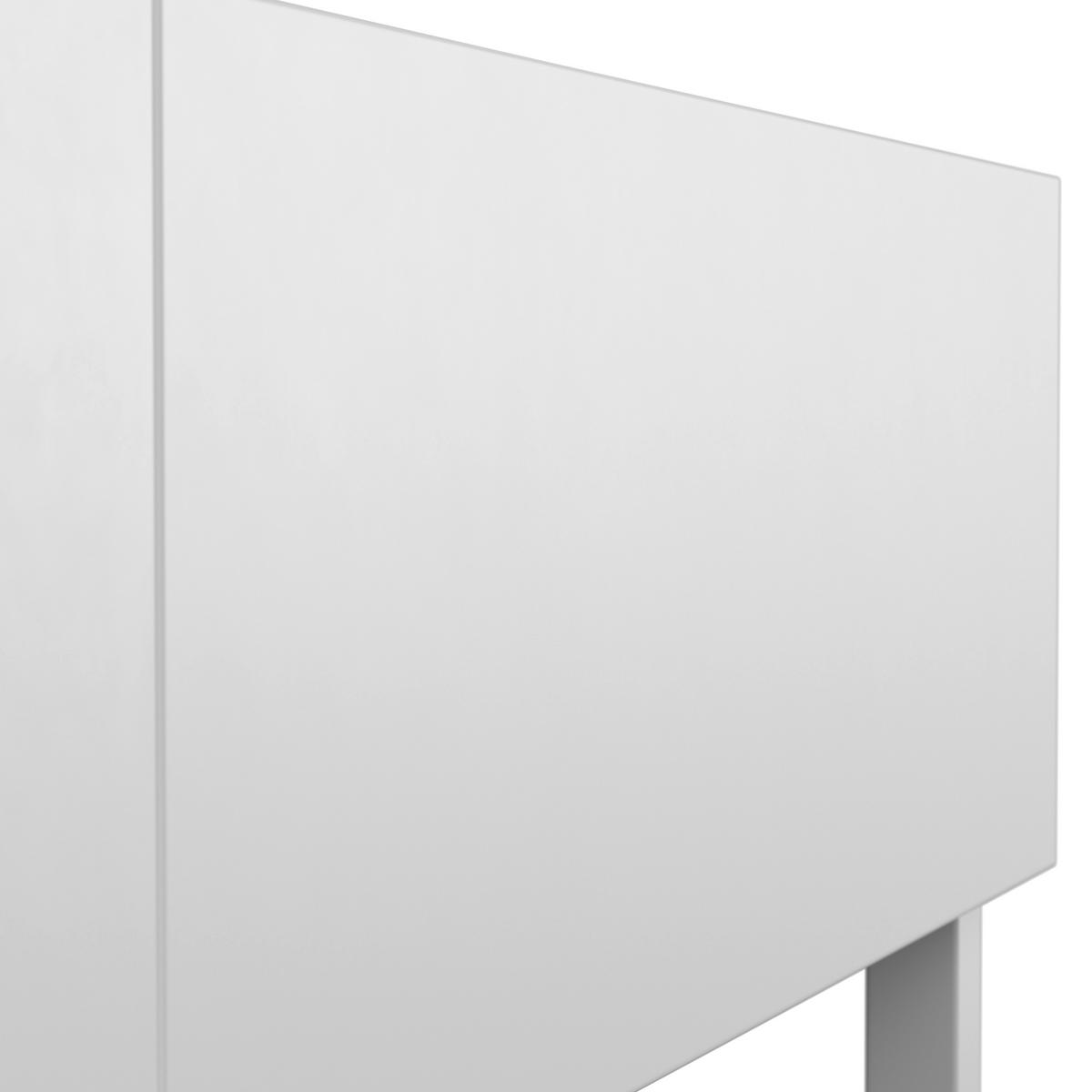 Konsolentisch Finn Weiß Metall/MDF - Weiß, MODERN, Holzwerkstoff/Metall (120/78/40cm) - Bessagi Home