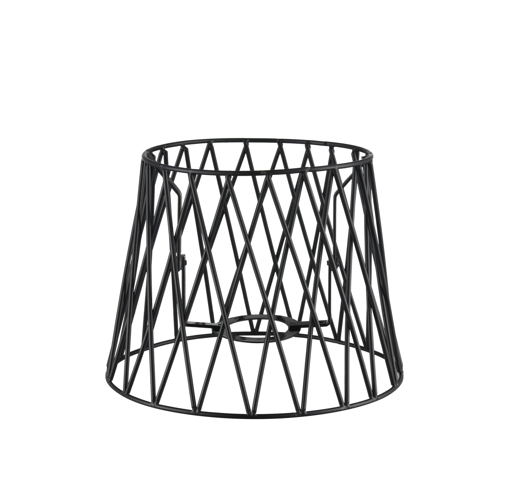 Leuchtenschirm Jufi aus Metall Ø ca. 20cm - Schwarz, Modern, Metall (20/15cm) - Modern Living