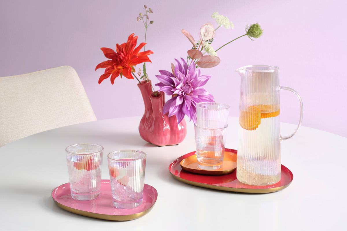 Set de pahare Rainbow - multicolor, Konventionell, sticlă - Modern Living