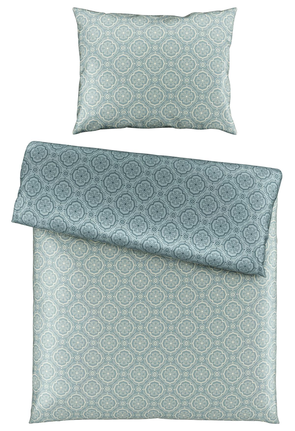 Ágyneműhuzat-garnitúra Pamutszatén Ethno - kék, Lifestyle, textil (140/200cm) - Mömax