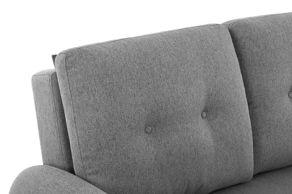 Zofa S Posteljno Funkcijo Cosmo, Siva - temno siva/črna, Design, umetna masa/tekstil (140/94/95cm) - Livetastic