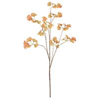 Kunstpflanze Ginkozweig I Braun/Orange - Orange/Braun, Basics, Kunststoff (126cm) - Mömax