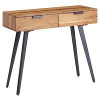 Konzolasztal Mid.you - akáciaszínű/szürke, Modern, fém/fa (36/90/78cm) - MID.YOU