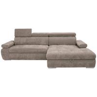Kutna Garnitura Vegas - srebrne boje/taupe, Design, drvo/tekstil (294/173cm) - Modern Living