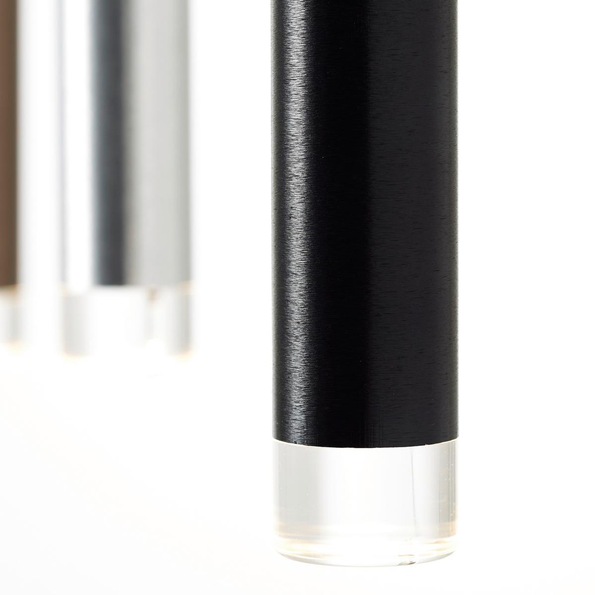 LAMPA WISZĄCA LED G93764/20 CEMBALO - kolor srebrny/czarny, Design, tworzywo sztuczne/metal (70/30/180cm)