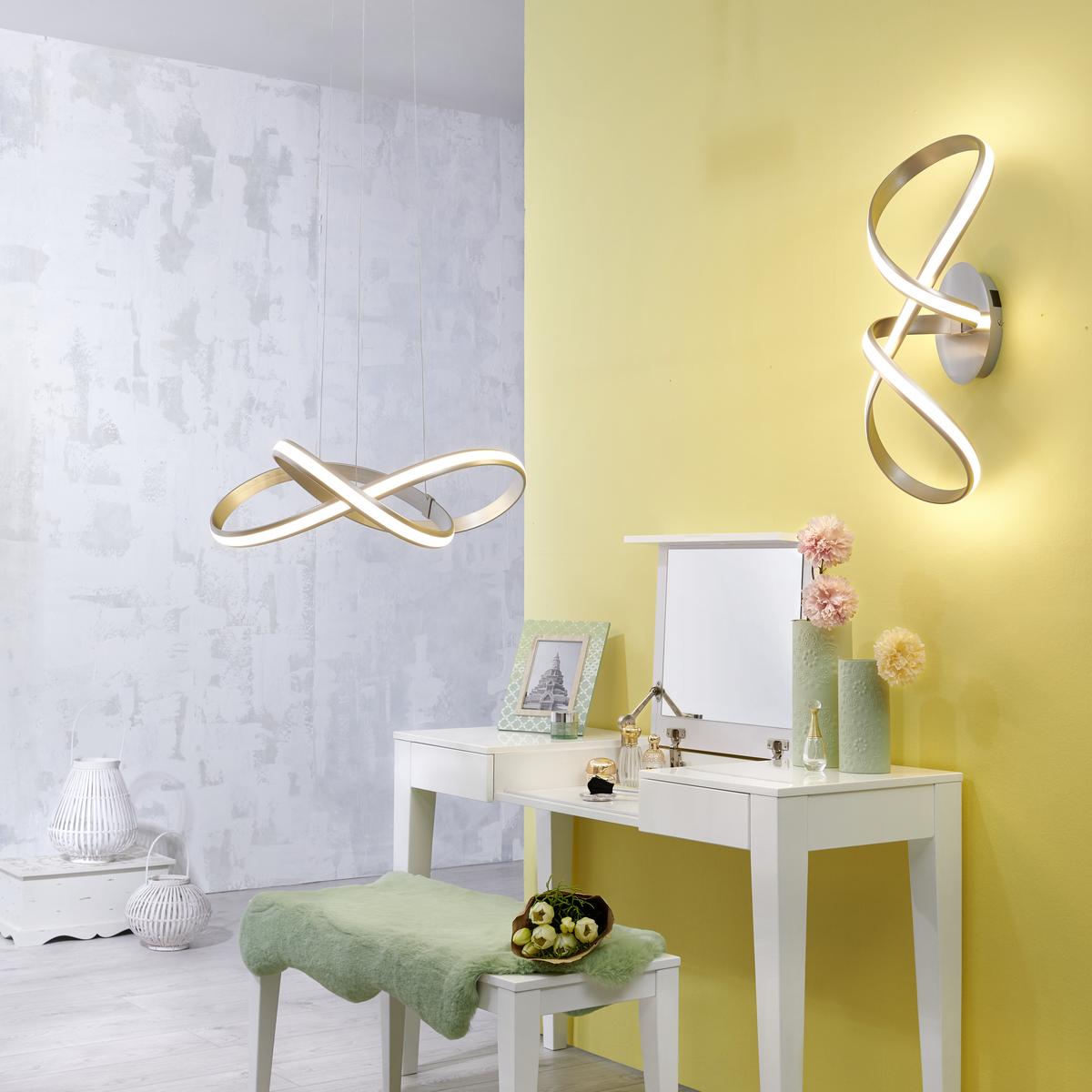 LAMPA SUFITOWA LED 18431-55 LOLASMART-MELINDA - biały/kolor aluminiowy, Design, tworzywo sztuczne/metal (64/25/25cm)