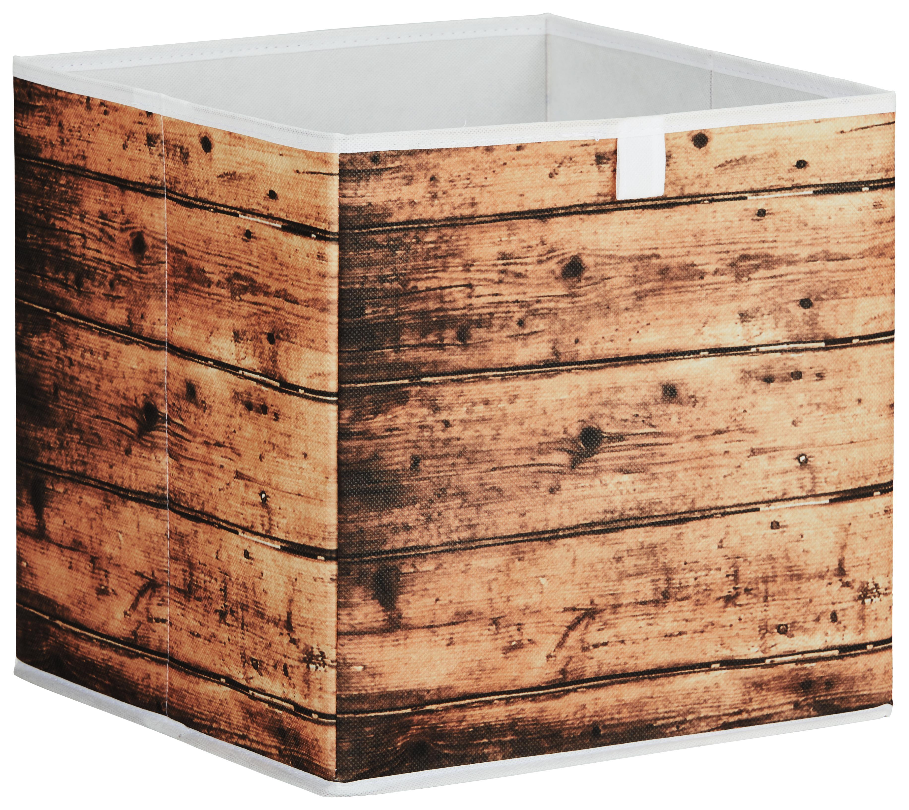Aufbewahrungsbox Naturfarben - Naturfarben, MODERN, Karton/Textil (32/32/32cm) - Based