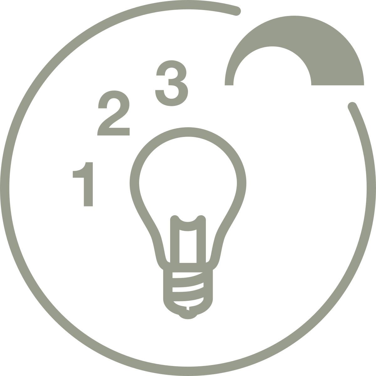 LED-BORDSLAMPA BLOH - kromfärg/svart, Modern, metall/glas (10/20cm) - Mömax