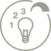 LED-BORDSLAMPA BLOH - kromfärg/svart, Modern, metall/glas (10/20cm) - Mömax