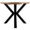 MATBORD ORBIT - svart/akaciefärgad, Design, metall/trä (180/76/100cm) - Zandiara