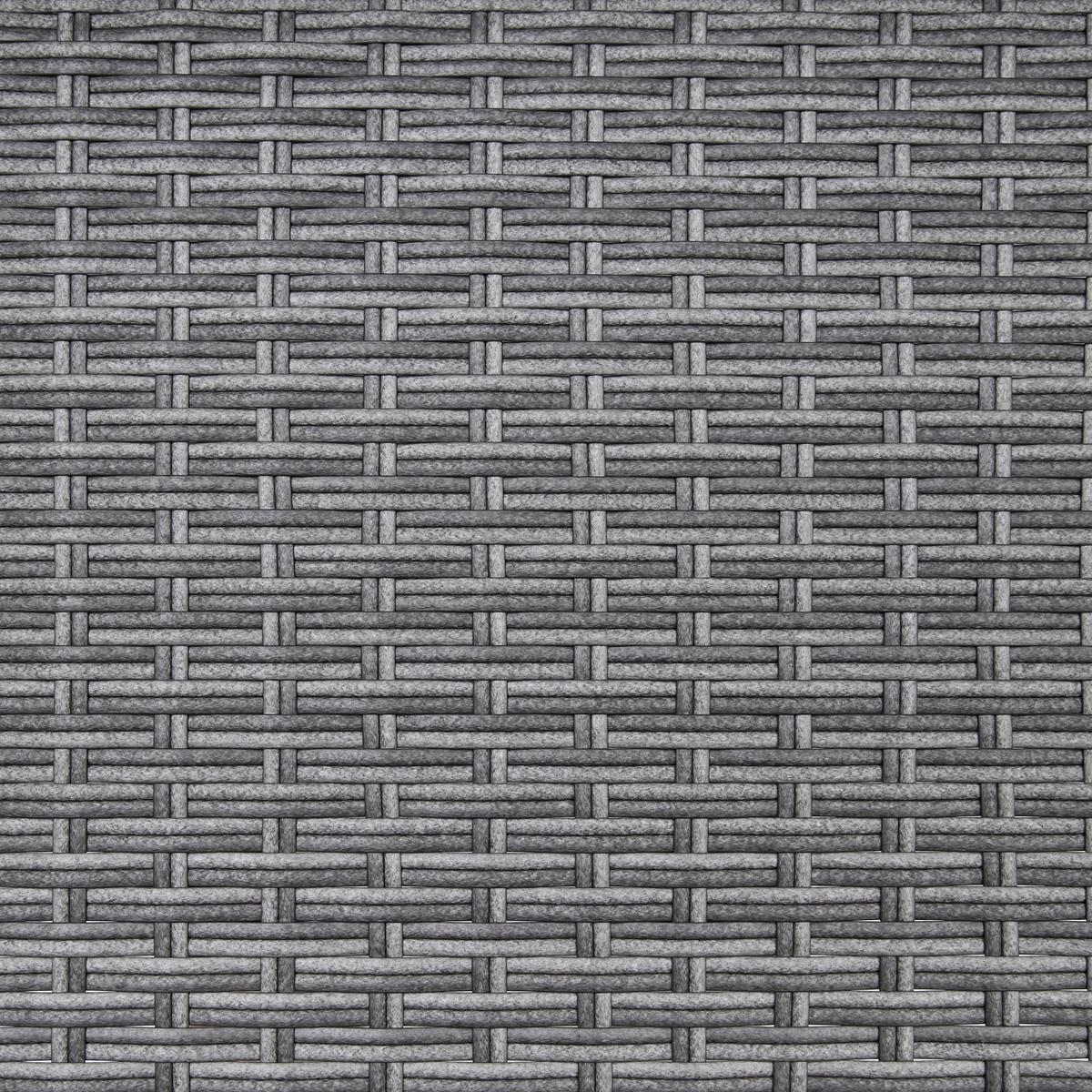 Balkonszett Mario - világosszürke/szürke, Modern, műanyag/textil (120/75/105cm) - Bessagi Garden