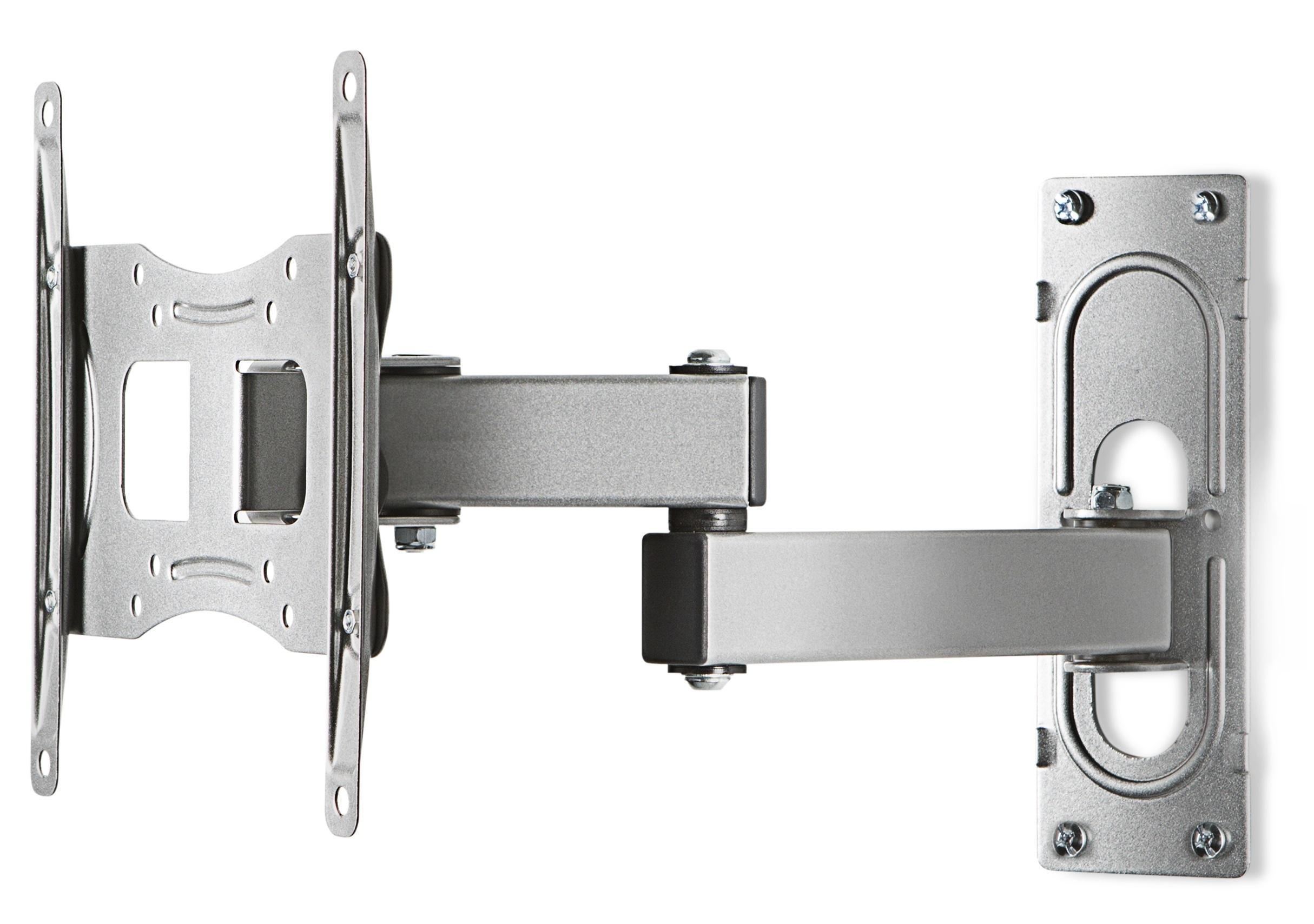 TV-Wandhalter FS 3 ca. 22x28 cm Silber - Silberfarben, KONVENTIONELL, Metall (21,9/28/9,6-35,7cm) - MID.YOU