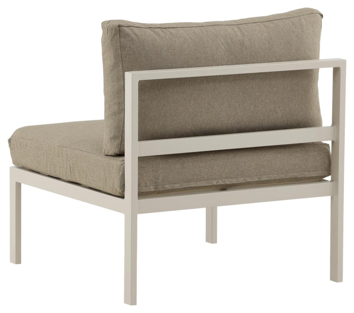 LOUNGESESSEL COPACABANA - Beige/Grau, KONVENTIONELL, Metall (70/65/74cm) - Gardenson