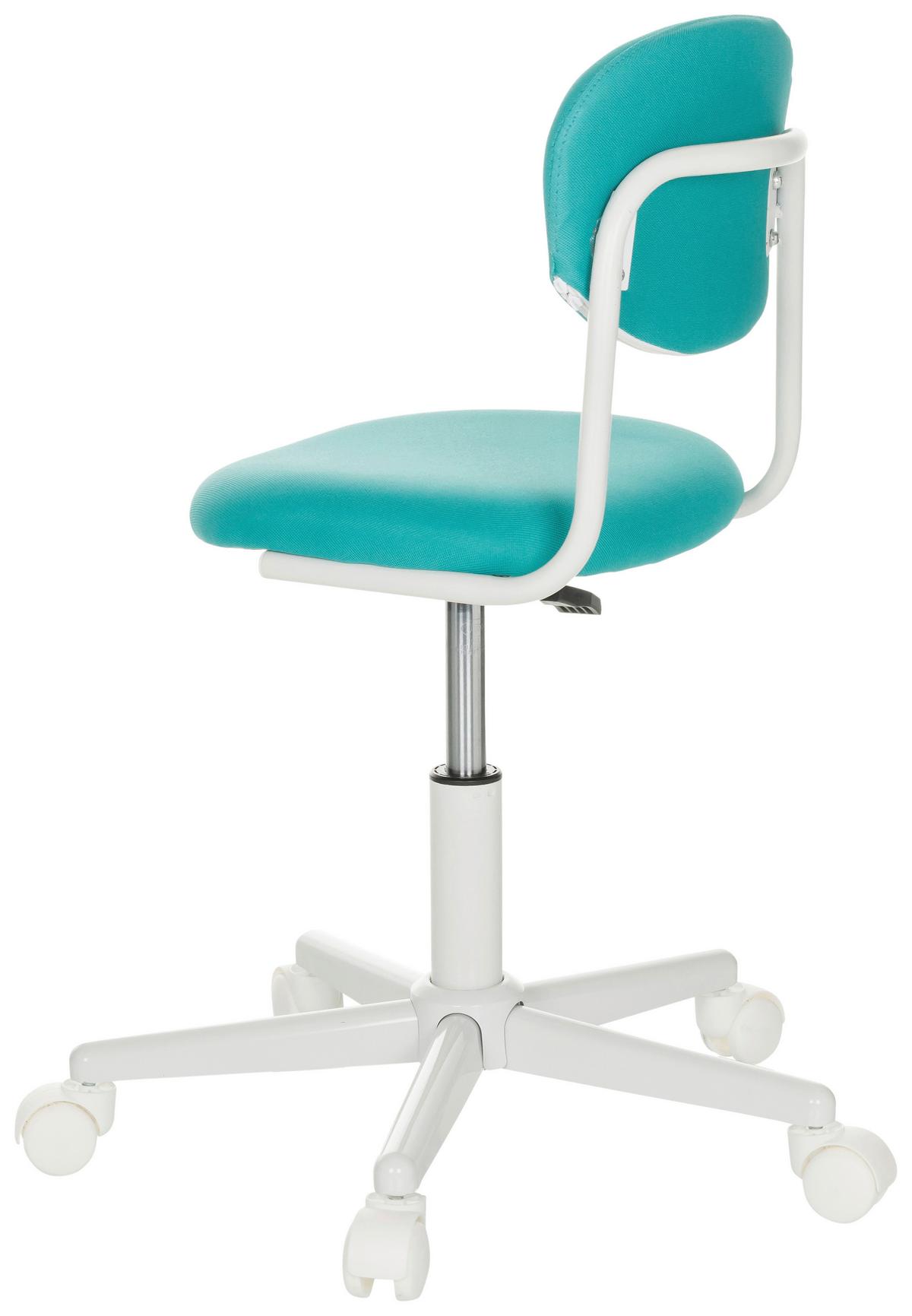 Otroški Vrtljivi Stol Kiddy Base I, Turkizna - turkizna/bela, Basics, umetna masa/tekstil (60/72-83/60cm) - MID.YOU