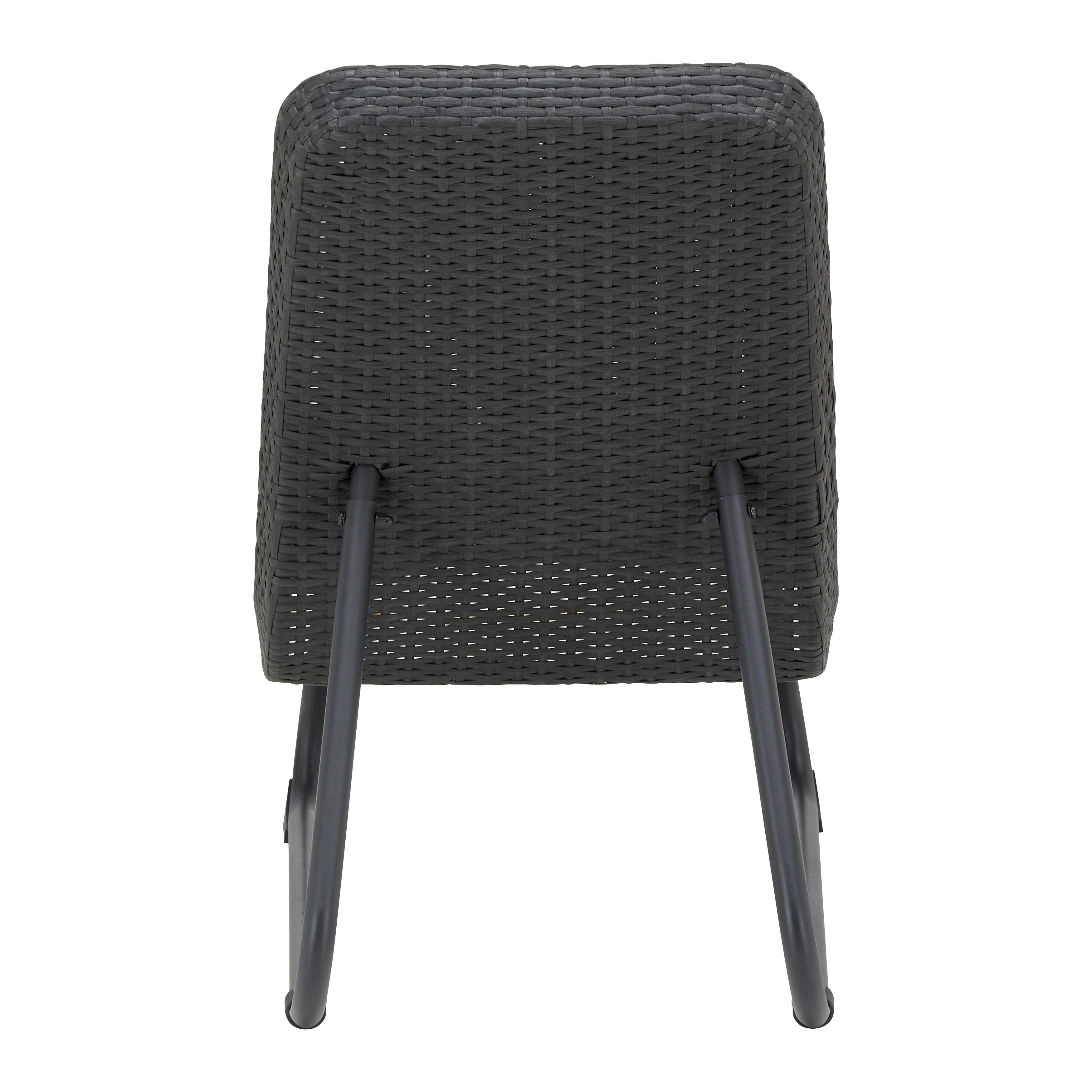 BALKONGMÖBLER SET AUGUSTINA - mörkgrå, Modern, metall/plast - Bessagi Garden