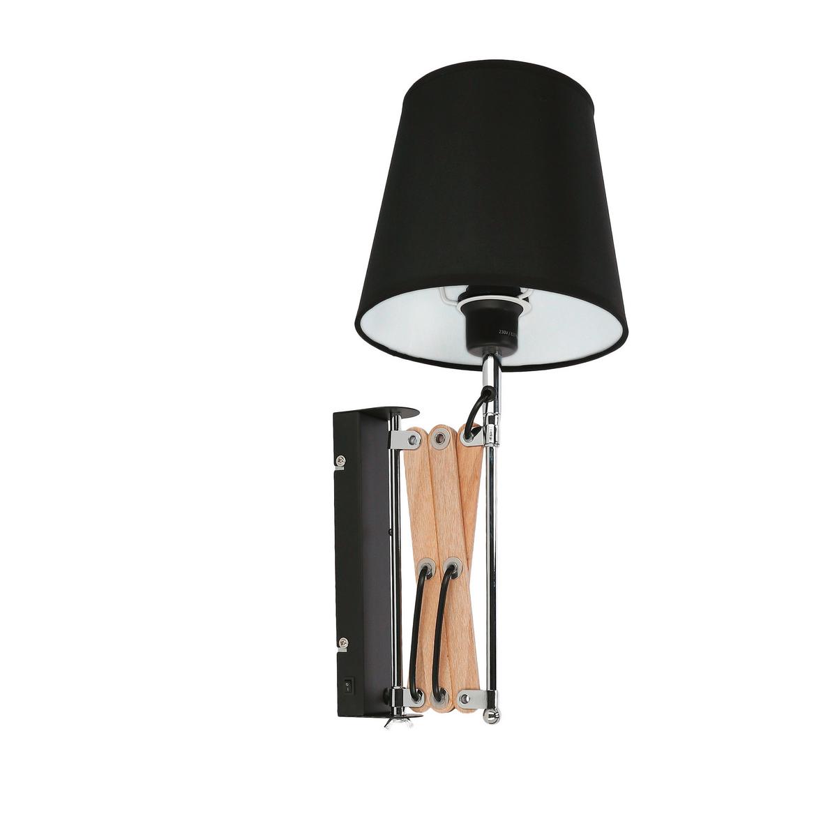 Svjetiljka Zidna 21-75420 - crna, Konvencionalno, metal (22.5/52/50cm)