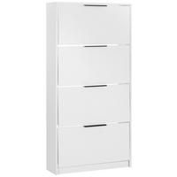 Omara Z Loputami Za Čevlje Anna 01, Bela - črna/bela, Moderno, kovina/leseni material (79/162,3/25cm) - Mömax