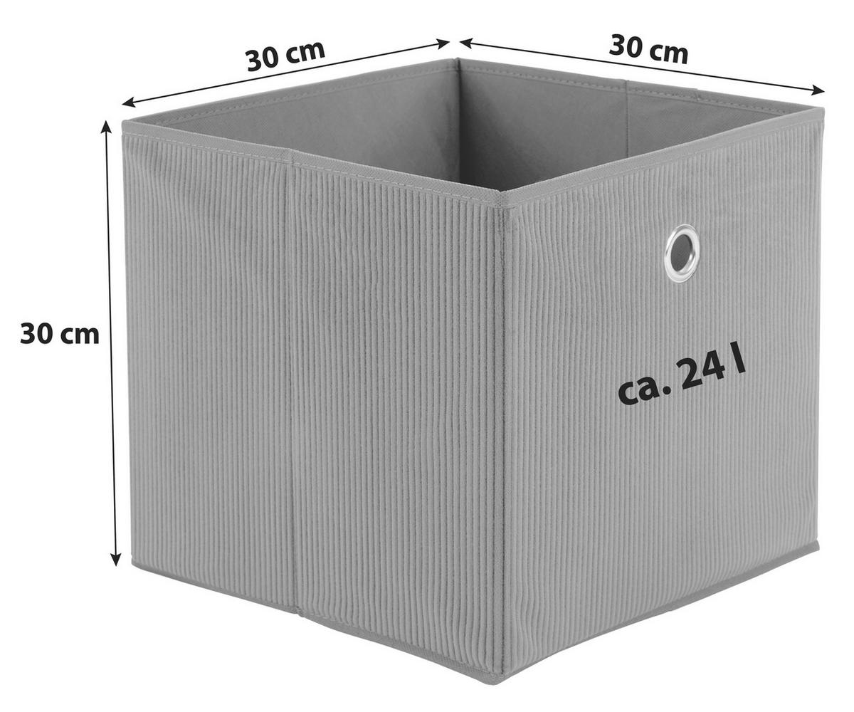 Zložljiva Škatla Cubi New, Temno Rjava - rjava, Moderno, karton/tekstil (30/30/30cm)