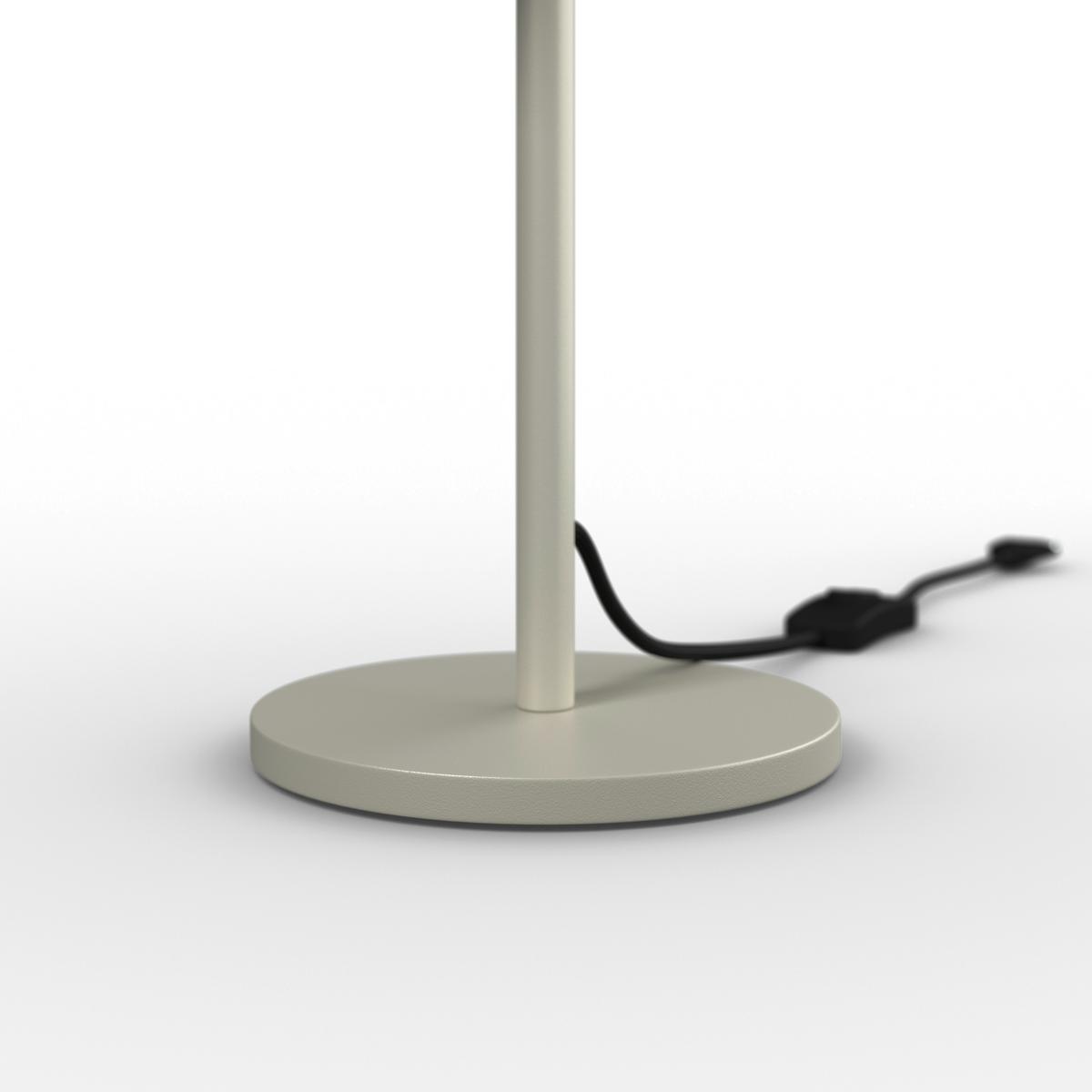 Tischleuchte Taila Hellgrau max. 40 Watt - Hellgrau/Grau, MODERN, Metall (28/46/28cm) - Bessagi Home