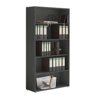 AKTENREGAL REGAL HOCH/BREIT - Anthrazit/Schwarz, LIFESTYLE, Holzwerkstoff (84,4/185,6/33cm) - MID.YOU