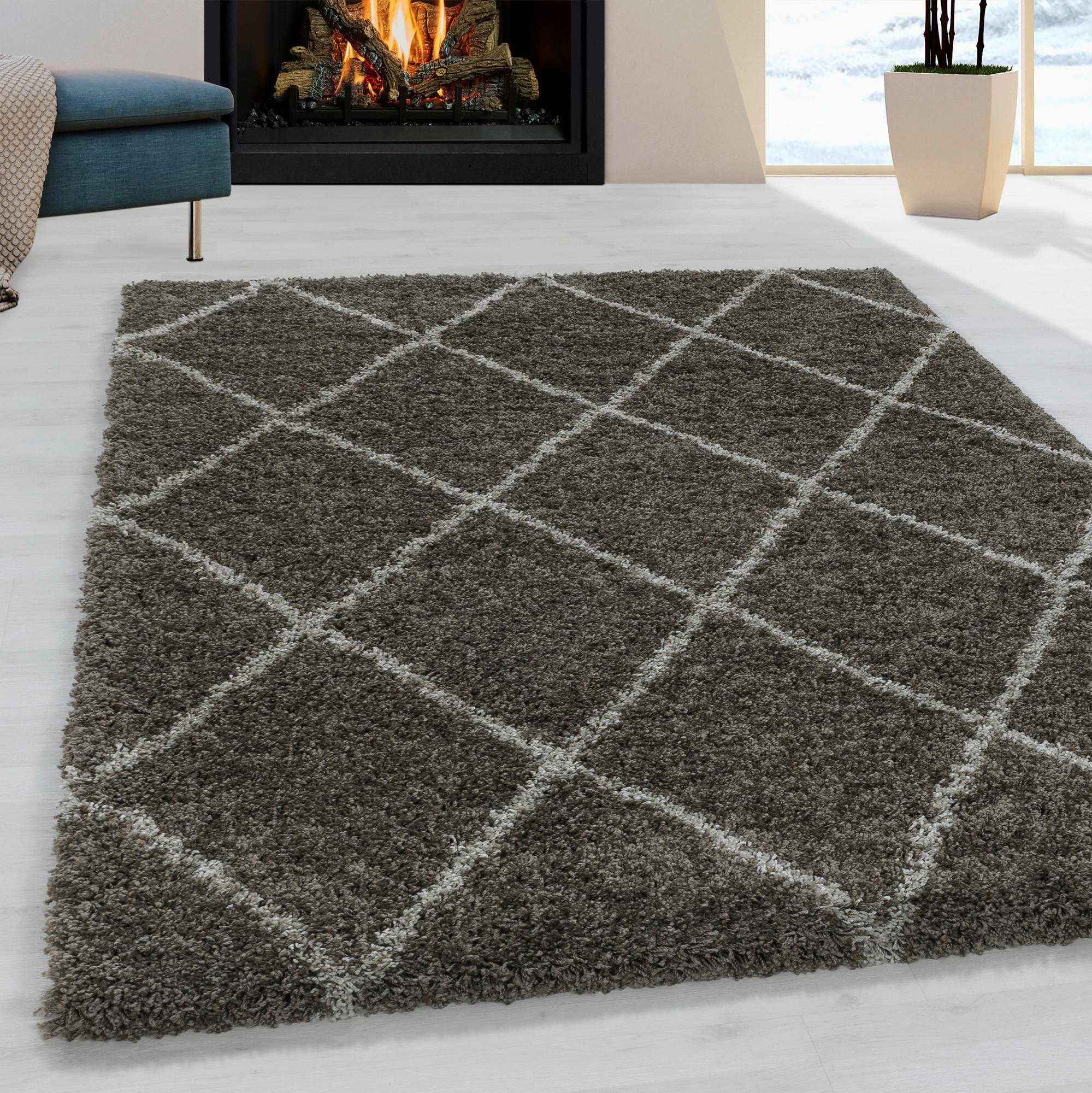 Hochflorteppich Alvor Taupe ca. 240x340cm - Taupe, Design, Textil (240/340cm)