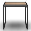 LOUNGESET SONORA - ljusgrå/svart, Modern, metall/glas (181/73/65cm) - Bessagi Garden