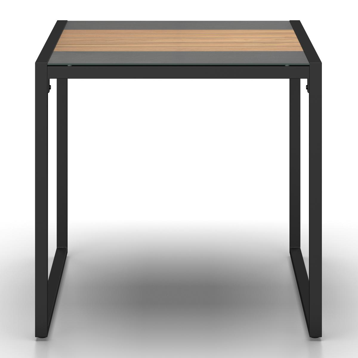 Garnitură grădină Sonora - gri deschis/culoare natur, Modern, plastic/sticlă (181/73/65cm) - Bessagi Garden