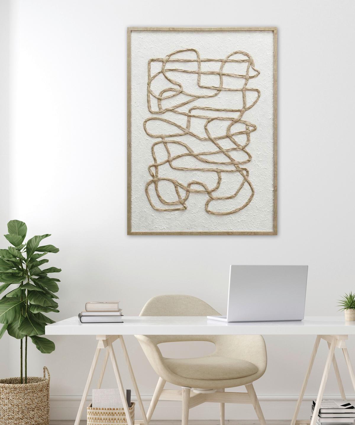 Keilrahmenbild Mike in Braun/Beige ca. 50x70x2,2cm - Beige/Braun, MODERN, Papier/Holzwerkstoff (50/70/2,2cm) - Mömax