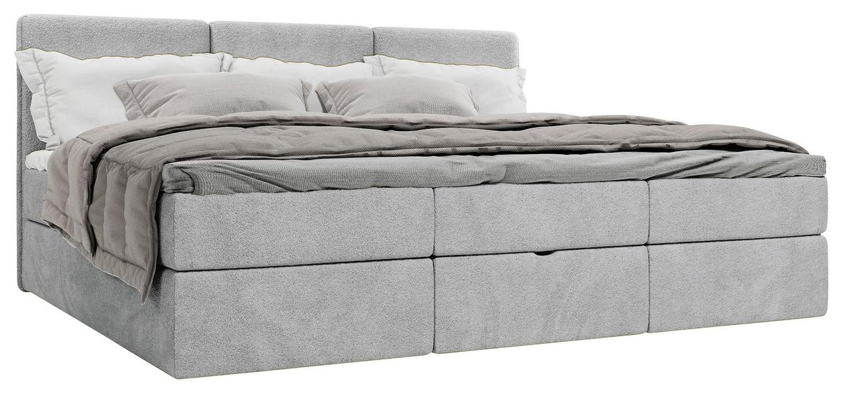 Familienbett Domino Combo II Grau ca. 240x200cm - Schwarz/Grau, MODERN, Holz/Holzwerkstoff (240/200cm) - MID.YOU