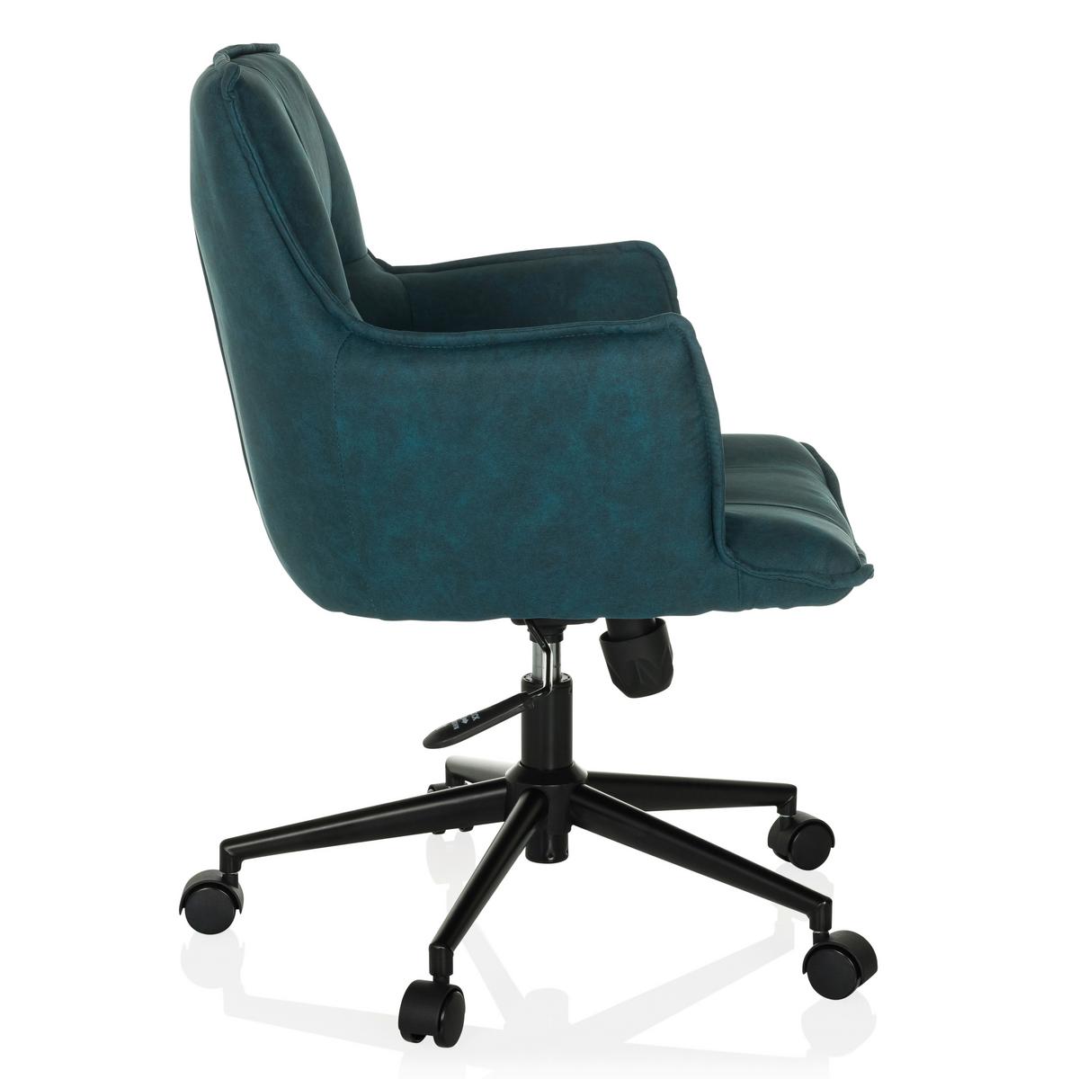 Vrtljivi Stol Solao Life, Temno Modra - črna/temno modra, Moderno, kovina/umetna masa (54/85/70cm) - MID.YOU