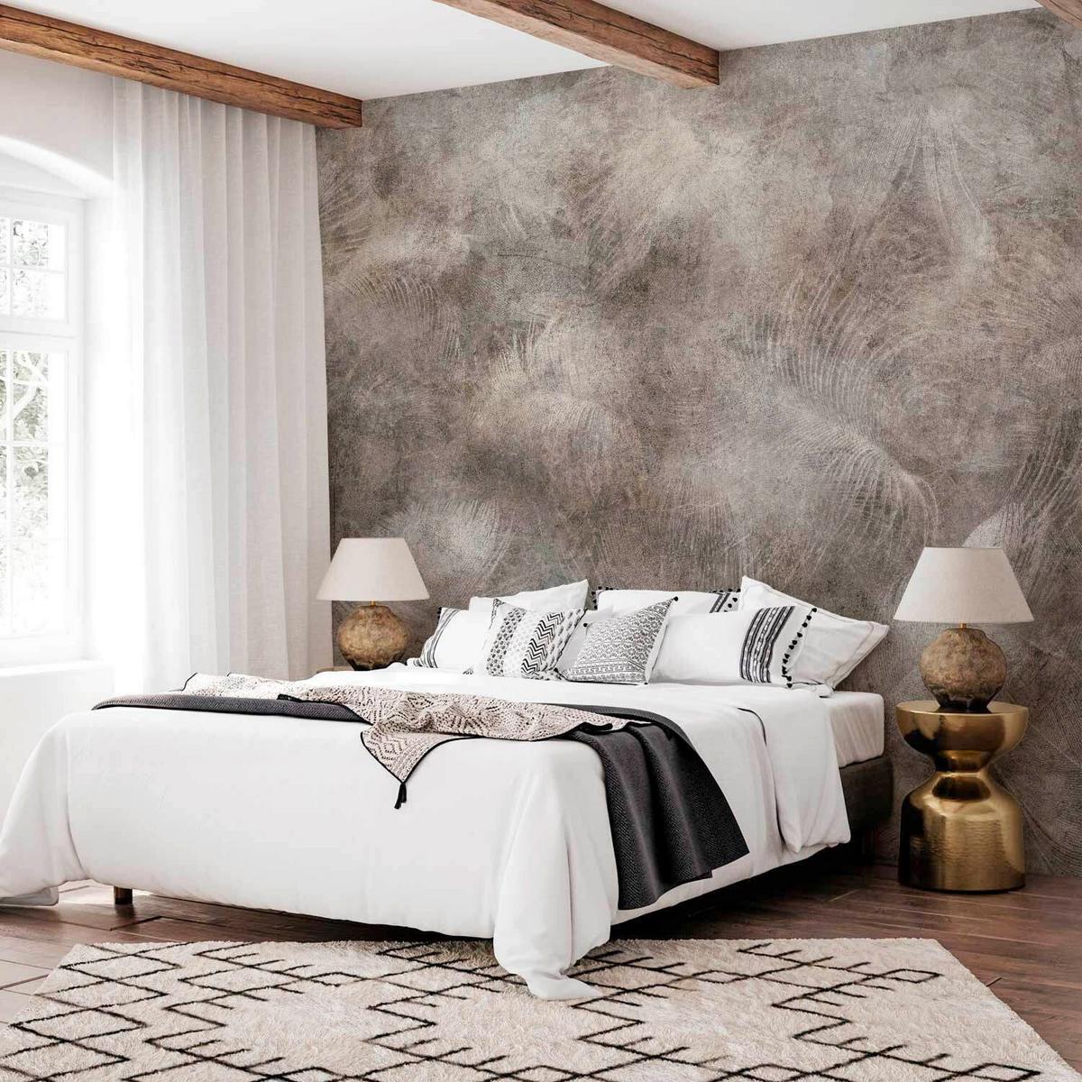 Fototapeta Scattered By The Wind, 400x280cm - barve kapučina/sivobela, Trendi, tekstil (400/280cm) - artgeist