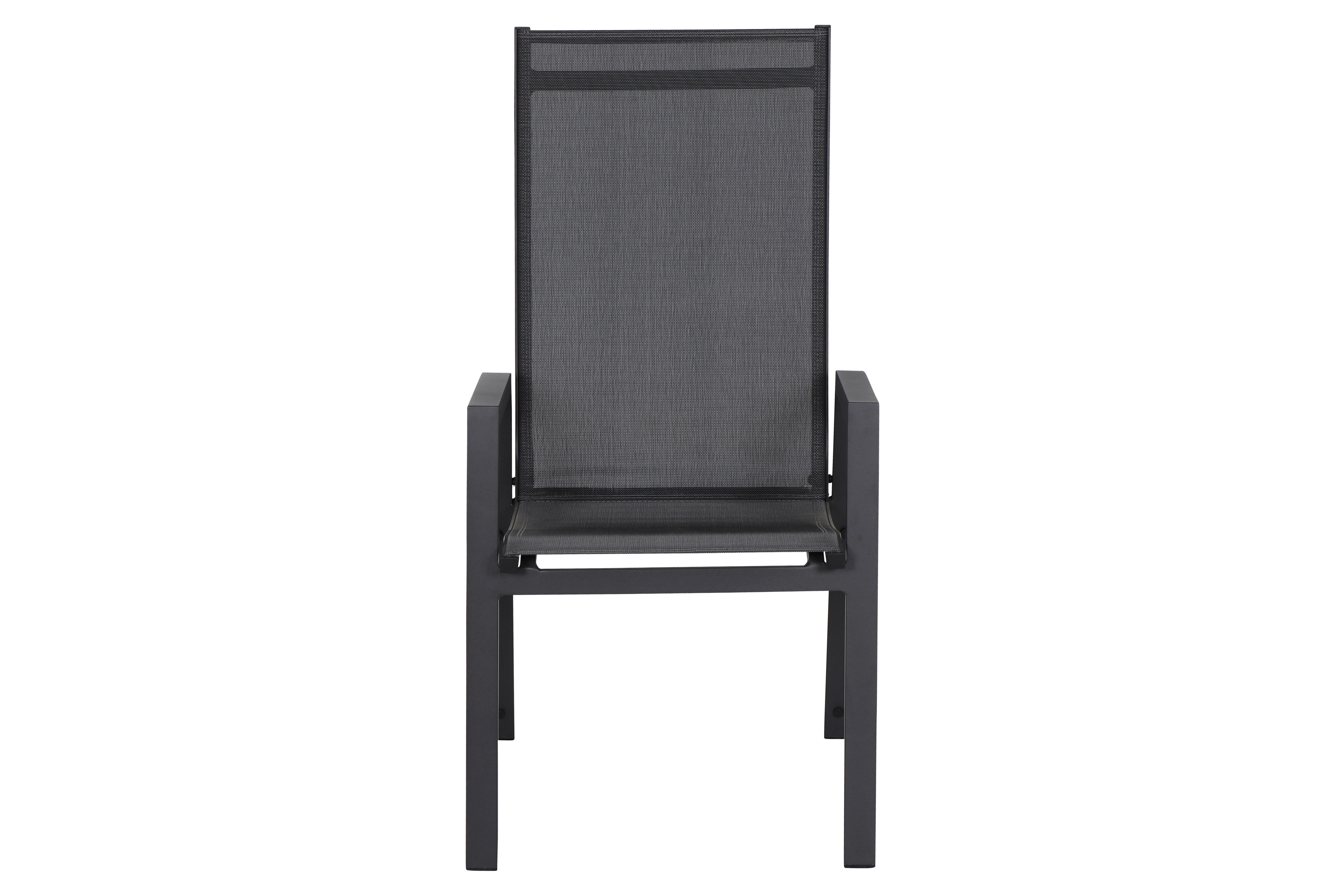 STAPELSESSEL M90919 - Anthrazit, KONVENTIONELL, Kunststoff/Metall (60/111,5/74cm) - Siena Garden