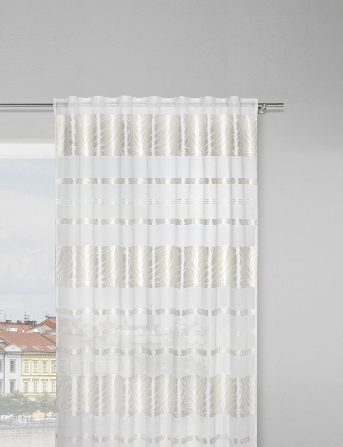 Končana Zavesa Anita - bež, Konvencionalno (140/245cm) - Modern Living
