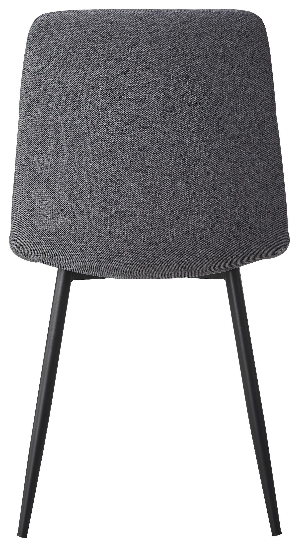 KRZESŁO JEFF - czarny/szary, Design, metal/tkanina (45/86.5/55cm) - Stylife