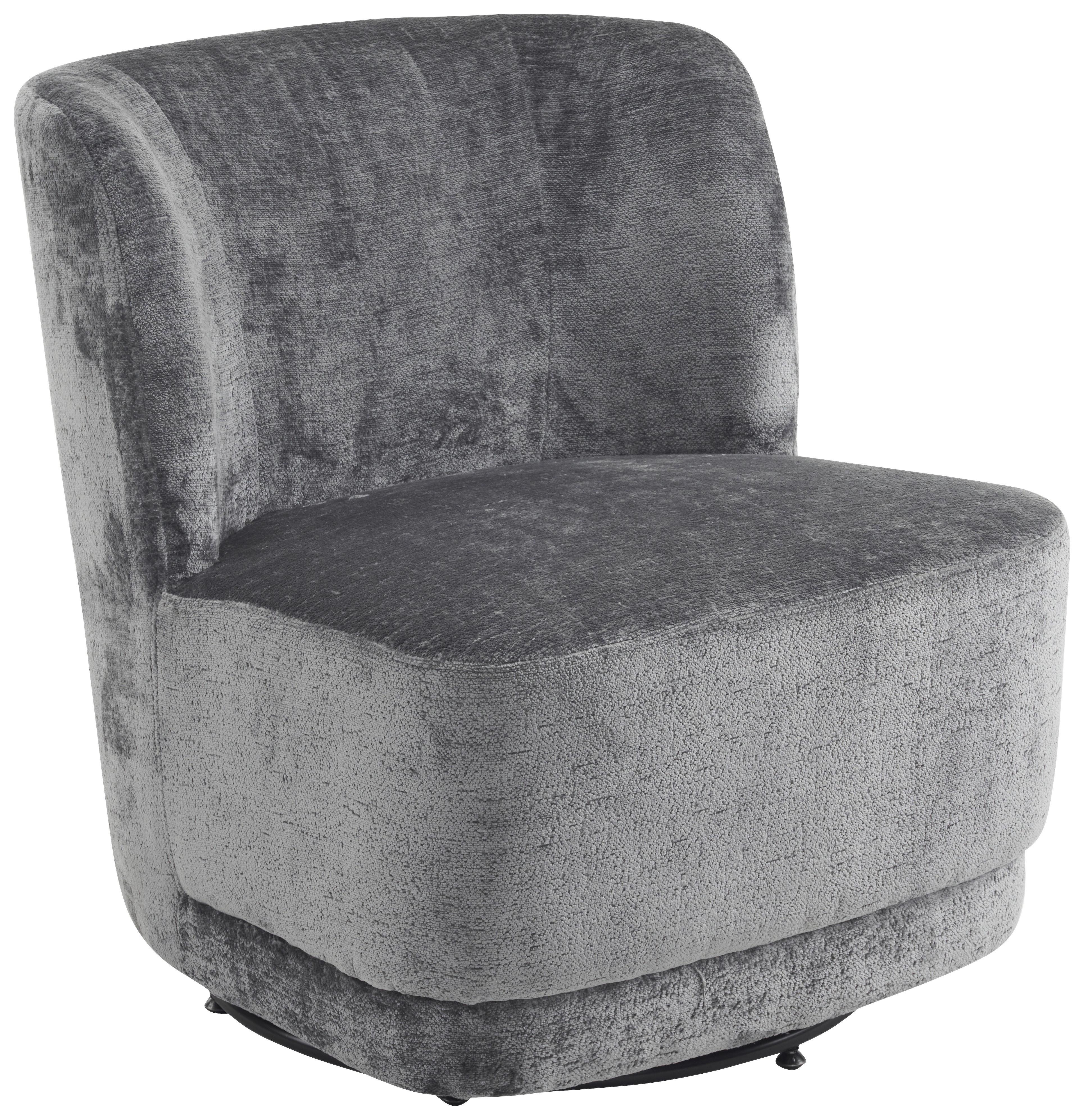 FOTEL NIELS - czarny/szary, Modern, metal/tkanina (65/73/75cm) - MID.YOU