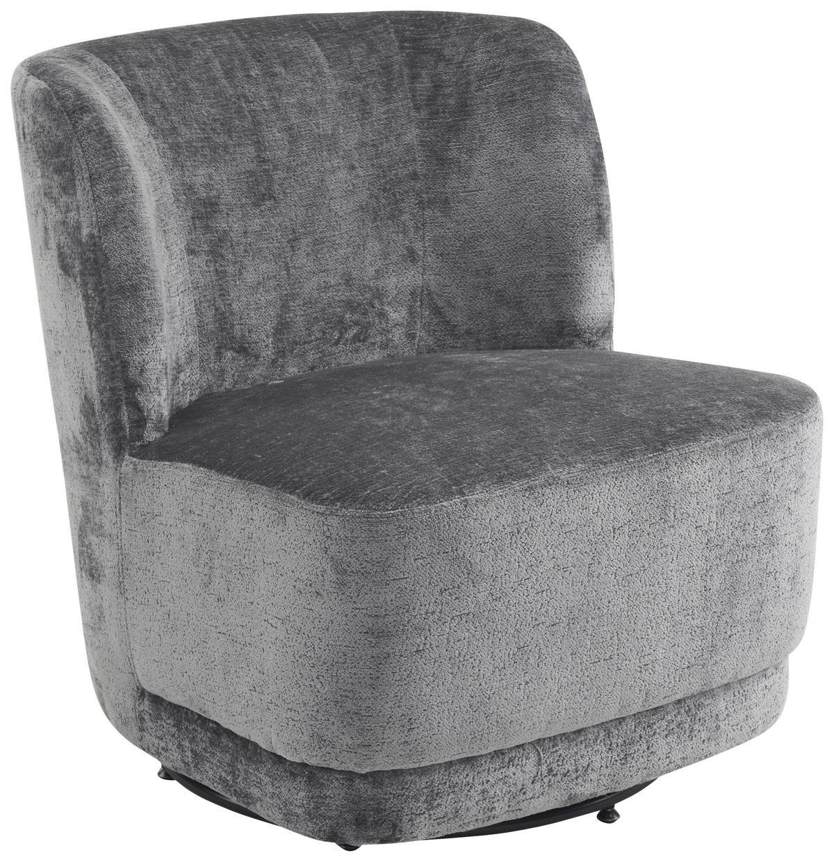 FOTEL NIELS - czarny/szary, Modern, metal/tkanina (65/73/75cm) - MID.YOU