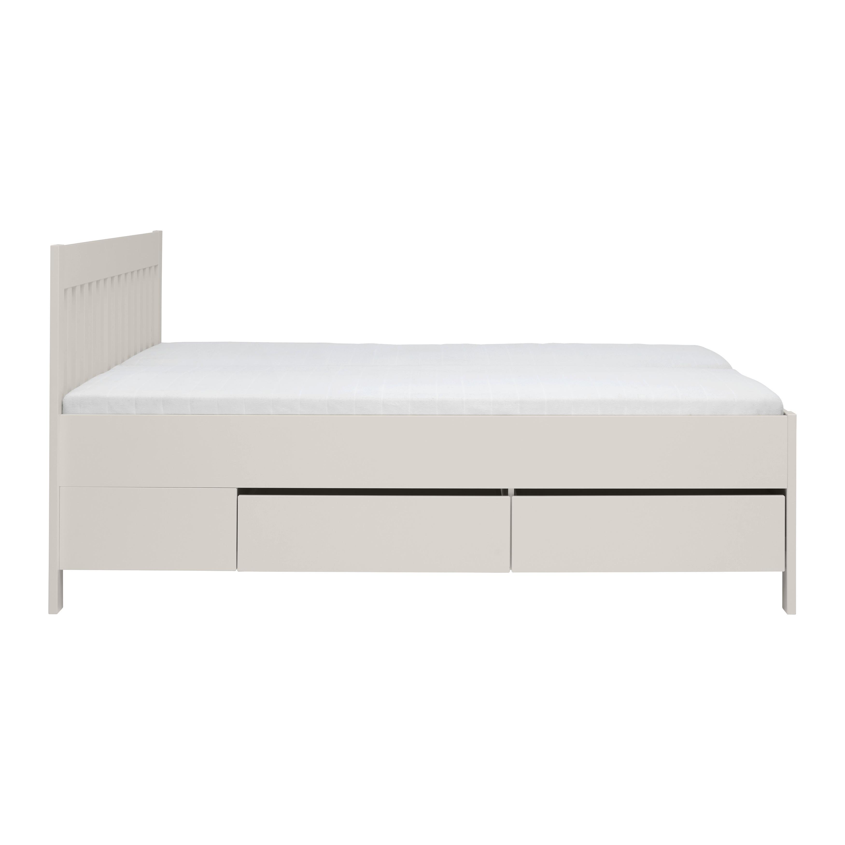 SÄNG MED FÖRVARING NIZZA - kashmir, Romantik / Lanthus, trä (160/200cm) - Mömax