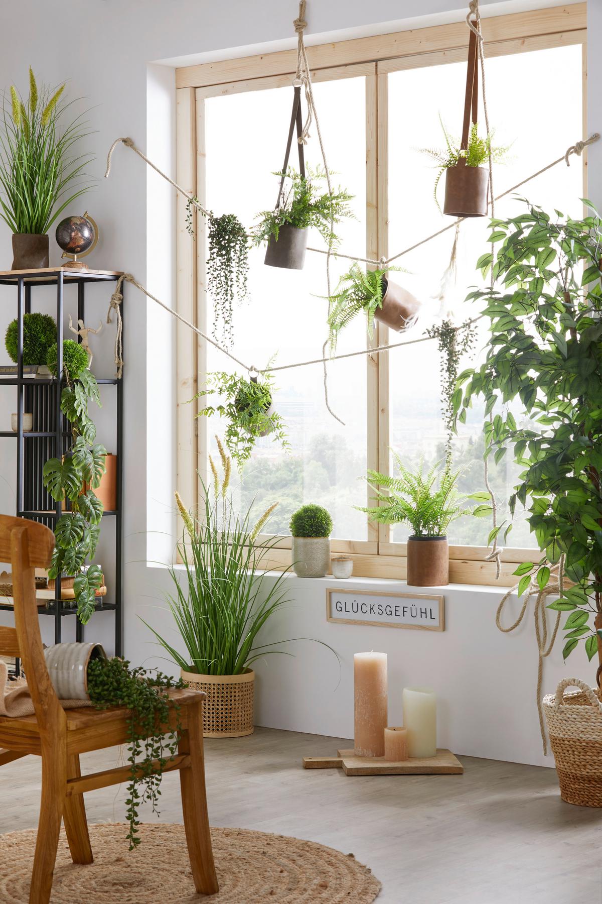 Okrasna Rastlina Farn I - zelena, Basics, umetna masa (35cm) - Modern Living