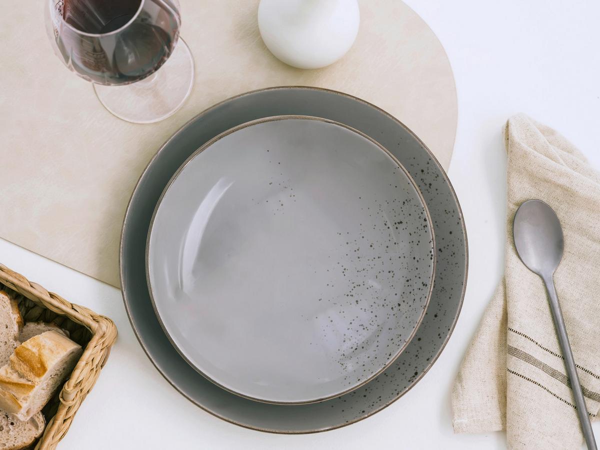 Étkészlet 24972 Nature Collection Stone - szürke, Basics, kerámia - Creatable