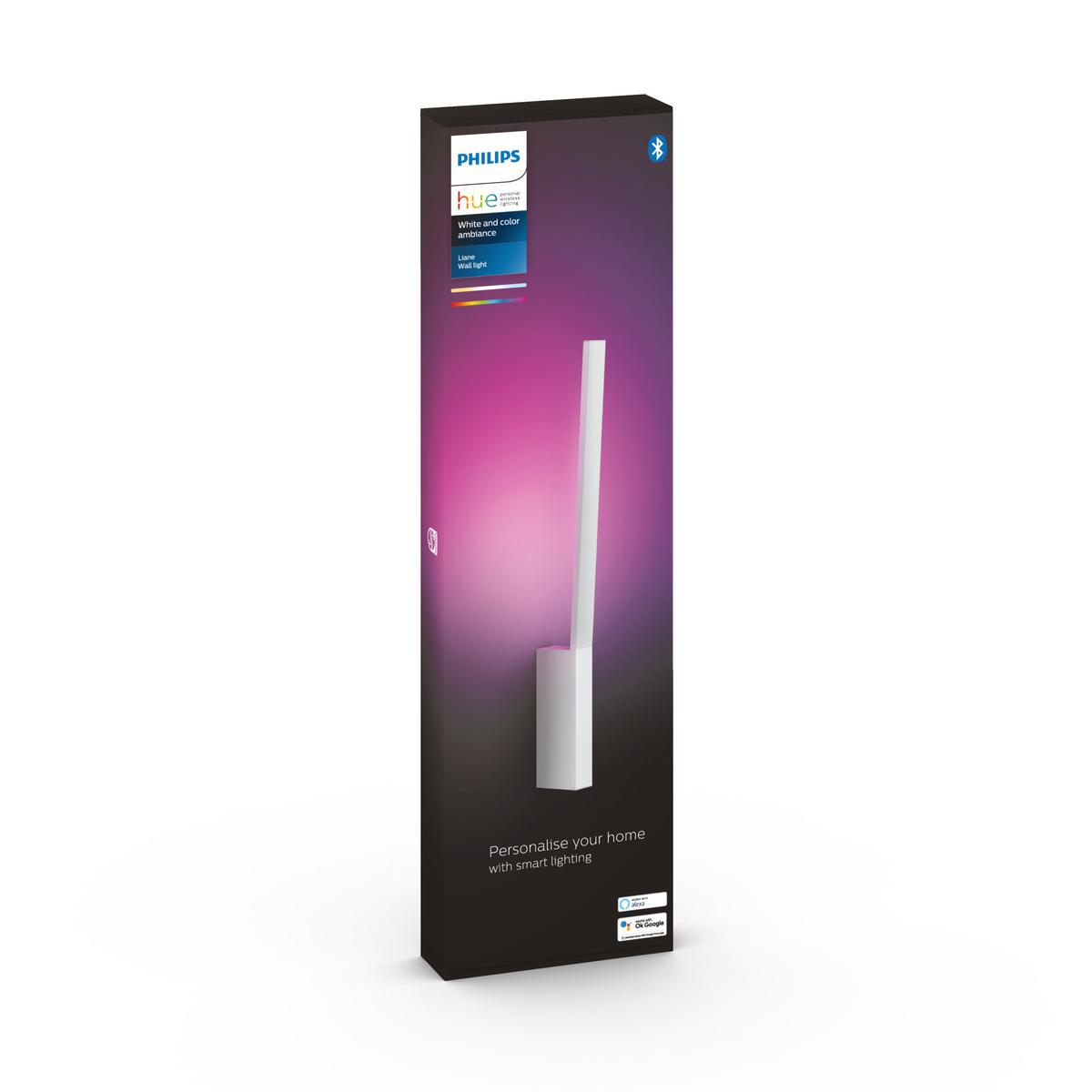 KINKIET LED 34344300 LIANE PHILIPS - biały, Basics, metal (10,7/55,8/3,1cm) - Philips HUE