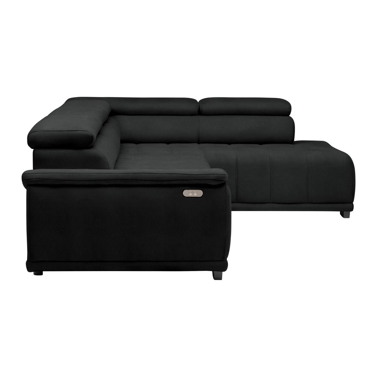Kutna Garnitura Gremio - crna/antracit, Moderno, tekstil/plastika (283/206cm) - Modern Living