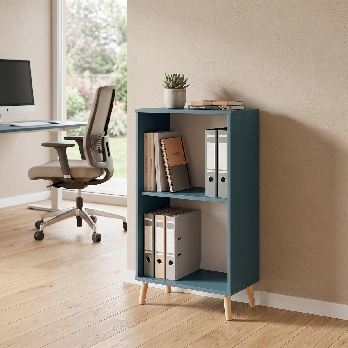 Aktenregal Serie 500 Blau ca. 50,95x92,6x41cm - Blau, MODERN, Holz/Holzwerkstoff (50,95/92,6/41cm) - MID.YOU