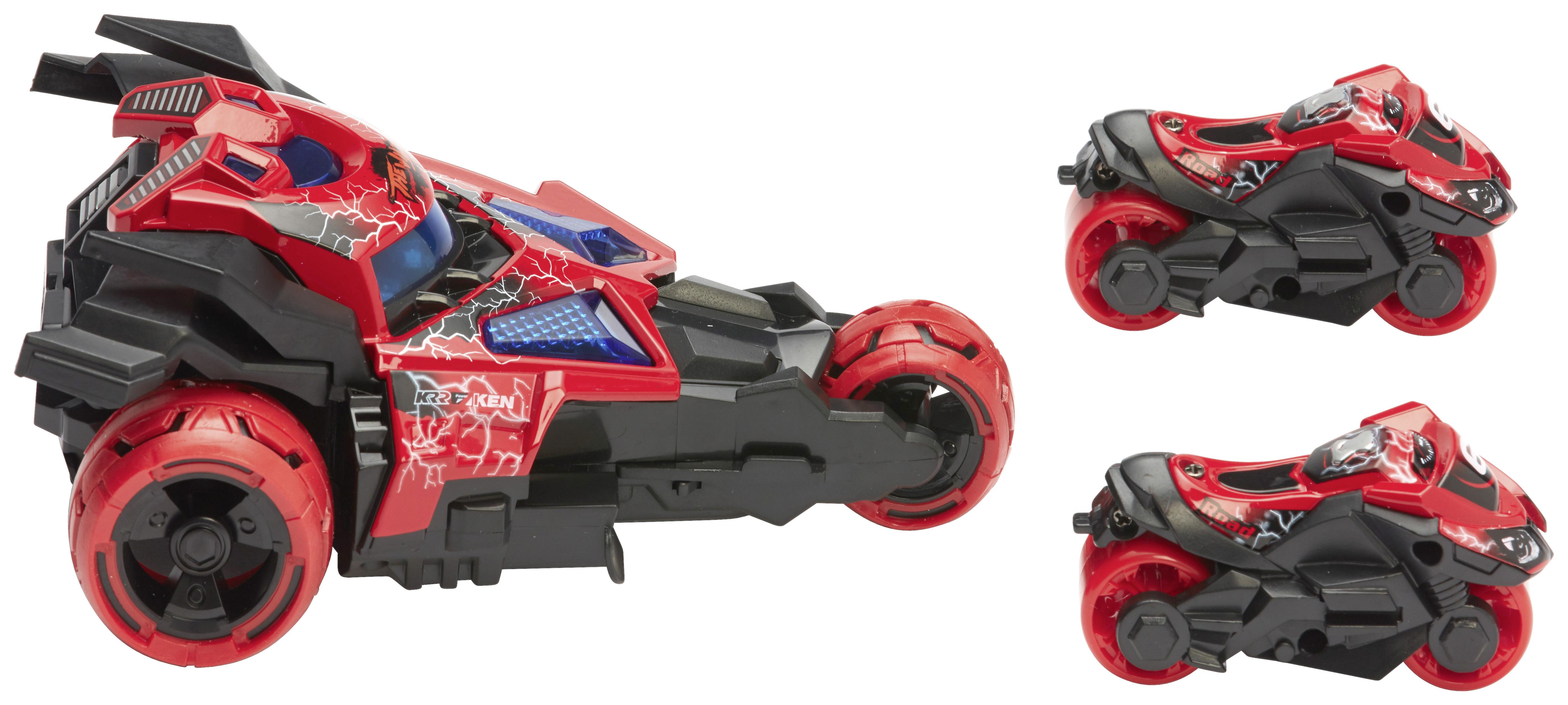 Spielzeugauto Katapultracer 3-in-1 - Blau/Rot, Basics, Metall (10,5/17/7cm)