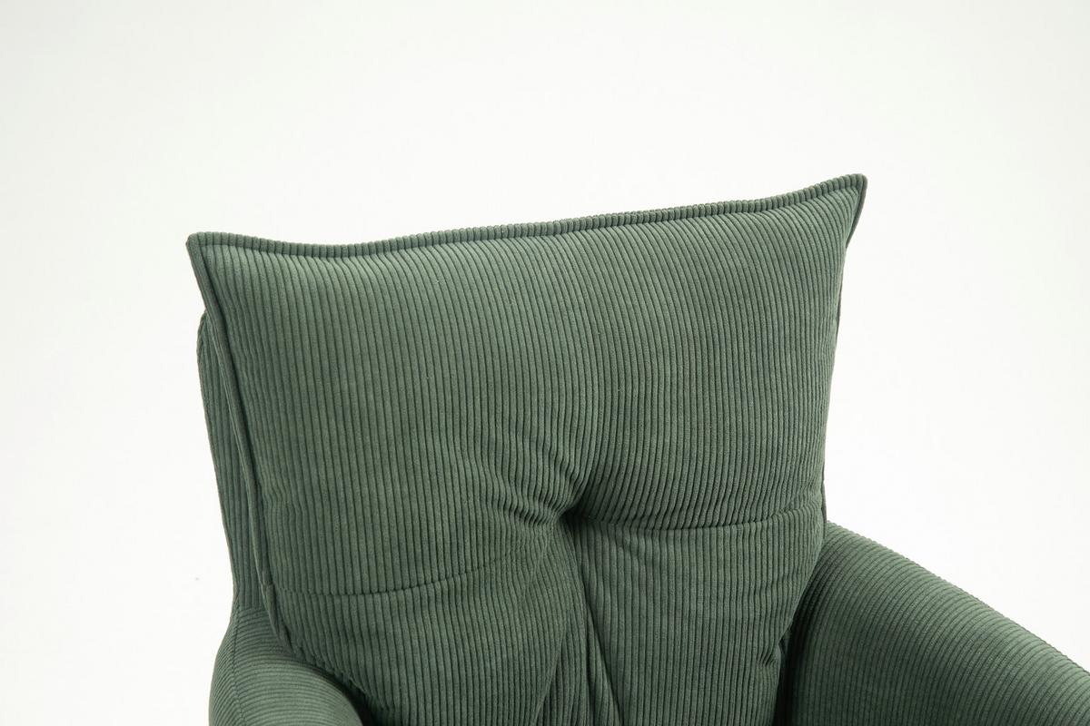 KRZESŁO Z PODŁOKIETNIKAMI POINT -EXKLUSIV- - czarny/oliwkowa zieleń, Design, metal/tkanina (60/95/67cm) - Novel