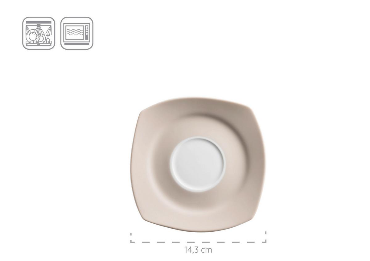 KOMBISERVICE KOMBISERVICE, 931207 - Hellbraun/Weiss, Basics, Keramik - Mäser