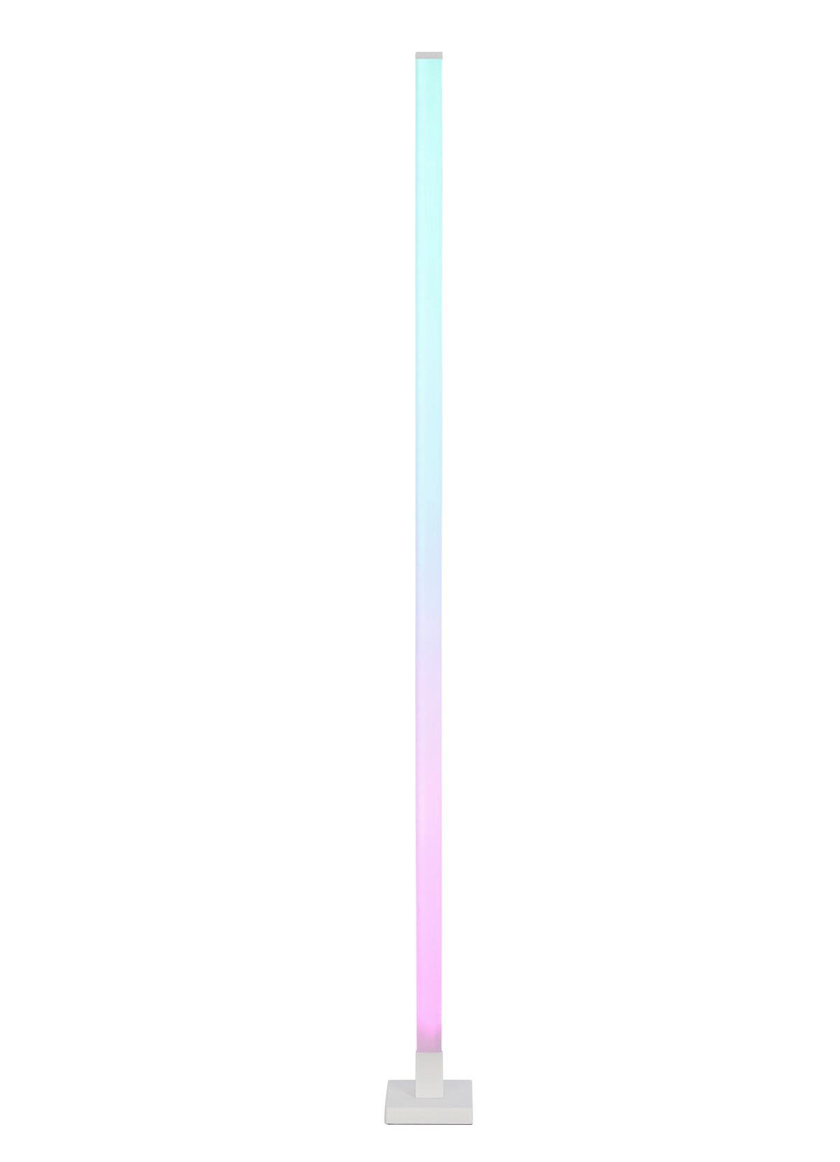 Led Dekorativna Svjetiljka Run - bijela, Moderno, plastika (12,5/12,5/150cm) - Modern Living
