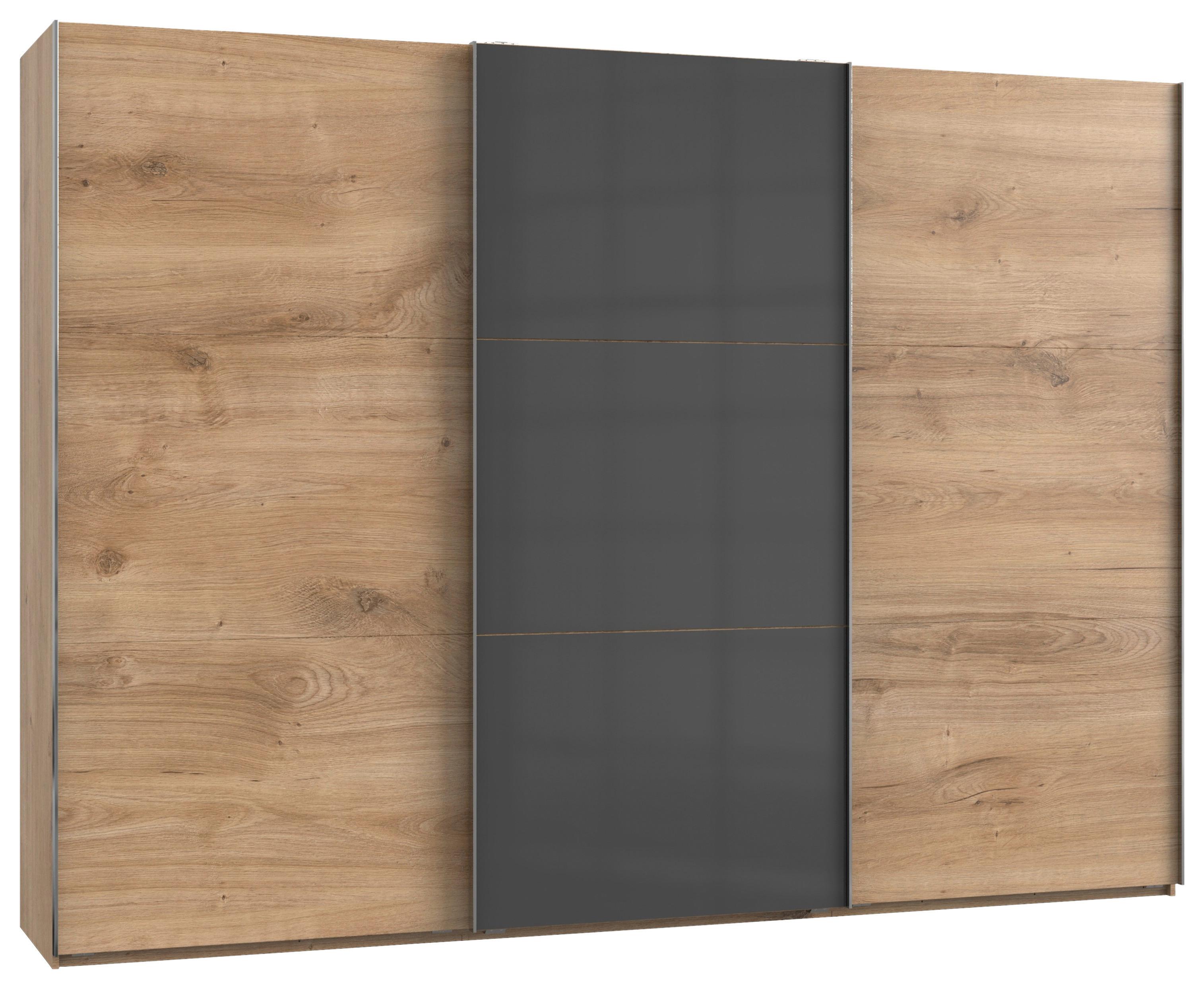 Ormar S Kliznim Vratima Level 36c - siva/boje hrasta, Moderno, drvni materijal (300/216/65cm) - Modern Living