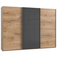 Ormar S Kliznim Vratima Level 36c - siva/boje hrasta, Moderno, drvni materijal (300/216/65cm) - Modern Living
