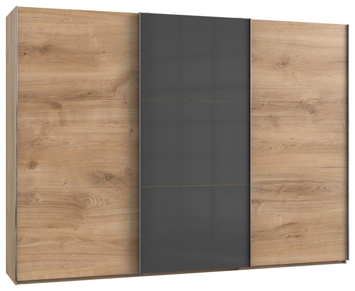 Ormar S Kliznim Vratima Level 36c - siva/boje hrasta, Moderno, drvni materijal (300/216/65cm) - Modern Living