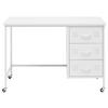 SKRIVBORD METALLICA -EXKLUSIV- - vit/svart, Modern, metall/plast (110/75/55cm) - Mömax
